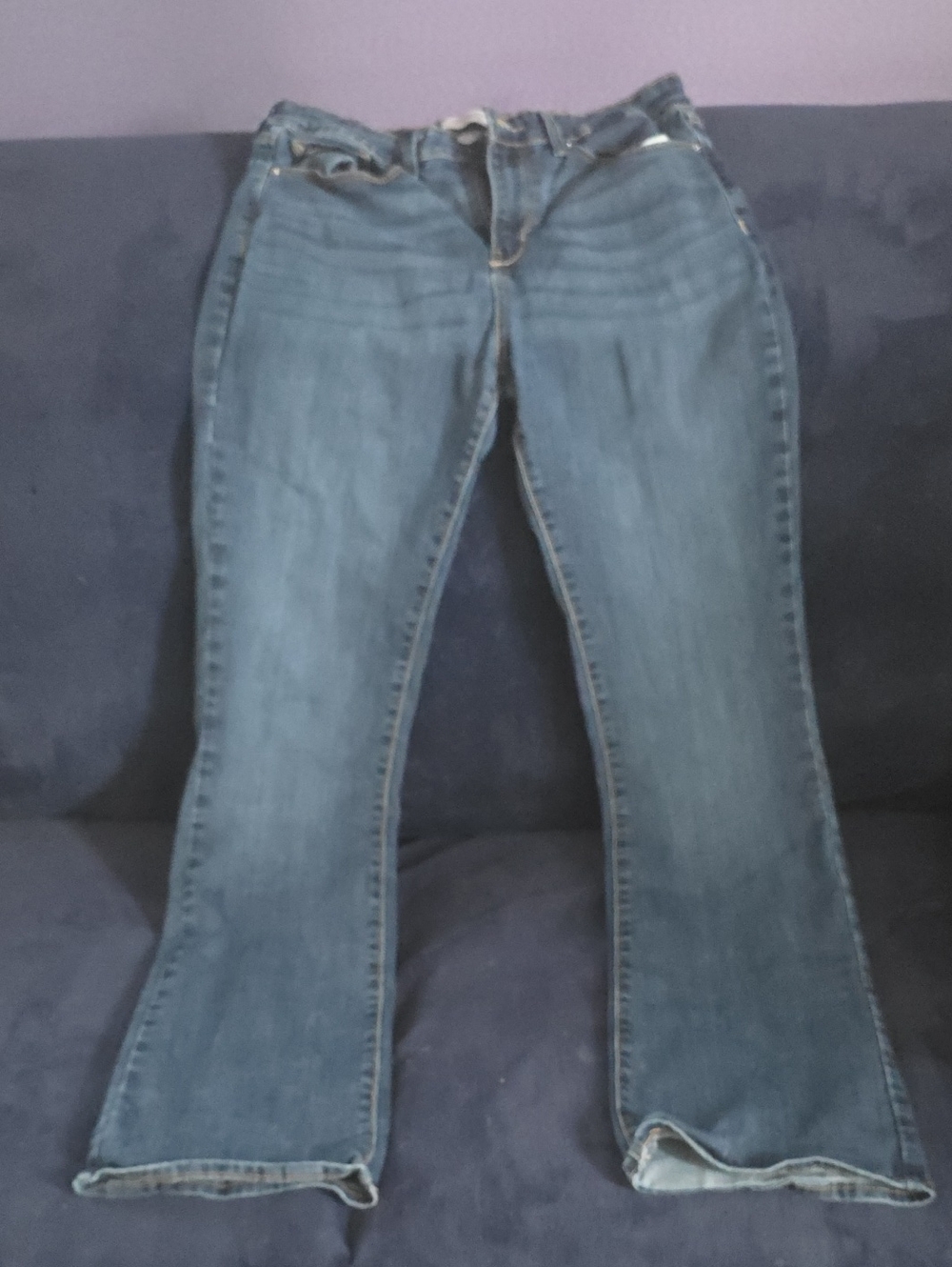 Denizen from Levi's faded blue wide leg jeans
